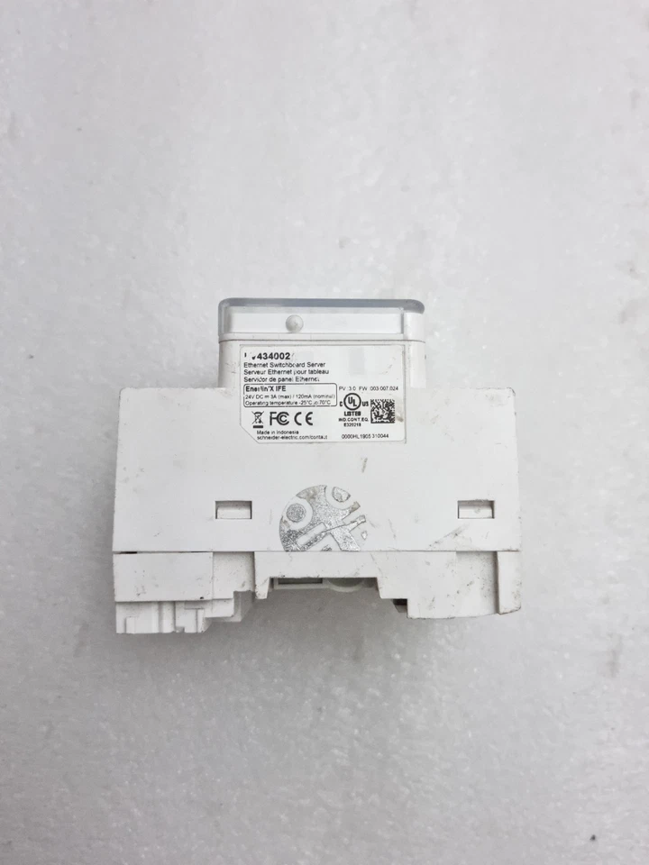 Schneider Electric LV434002 Enerlin'X IFE Ethernet Switchboard Server 24Vdc